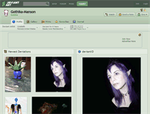 Tablet Screenshot of gothika-manson.deviantart.com