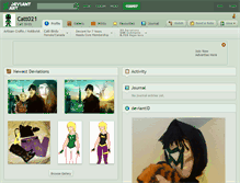 Tablet Screenshot of catt021.deviantart.com