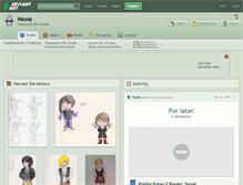 Tablet Screenshot of neoia.deviantart.com