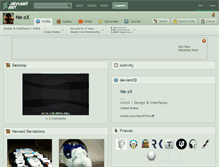 Tablet Screenshot of ne-xx.deviantart.com