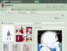 Tablet Screenshot of dicegear32.deviantart.com
