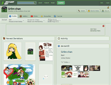 Tablet Screenshot of griim-chan.deviantart.com