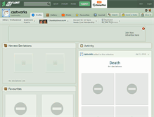 Tablet Screenshot of castworks.deviantart.com
