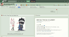 Desktop Screenshot of narutoxsakuralove.deviantart.com