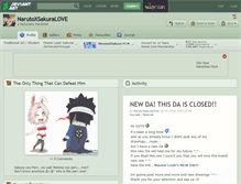 Tablet Screenshot of narutoxsakuralove.deviantart.com