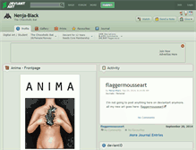 Tablet Screenshot of nenja-black.deviantart.com