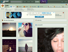 Tablet Screenshot of luua.deviantart.com