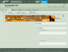 Tablet Screenshot of amulet-spade-miki.deviantart.com