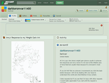 Tablet Screenshot of darkkeronwar11400.deviantart.com