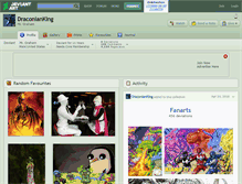 Tablet Screenshot of draconianking.deviantart.com