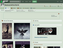 Tablet Screenshot of beastxandxthexharlot.deviantart.com