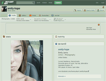 Tablet Screenshot of emily-hope.deviantart.com
