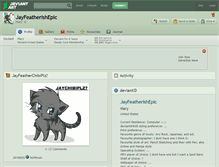 Tablet Screenshot of jayfeatherishepic.deviantart.com