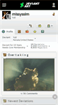 Mobile Screenshot of missyssim.deviantart.com