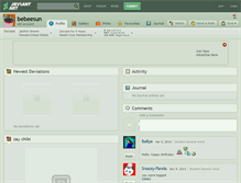 Tablet Screenshot of bebeesun.deviantart.com