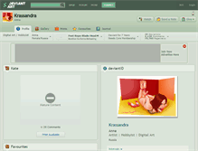 Tablet Screenshot of krassandra.deviantart.com