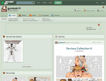 Tablet Screenshot of gymdude19.deviantart.com