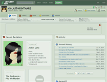 Tablet Screenshot of my-last-nightmare.deviantart.com