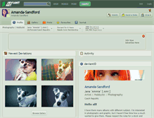 Tablet Screenshot of amanda-sandford.deviantart.com