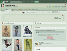 Tablet Screenshot of hypercatsallie.deviantart.com