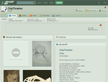 Tablet Screenshot of chipthrasher.deviantart.com