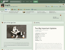 Tablet Screenshot of dregrith.deviantart.com