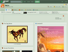 Tablet Screenshot of naryu.deviantart.com