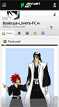 Mobile Screenshot of byakuya-lovers-fc.deviantart.com