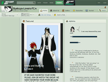 Tablet Screenshot of byakuya-lovers-fc.deviantart.com