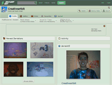 Tablet Screenshot of creativeartisit.deviantart.com