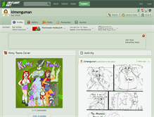 Tablet Screenshot of kimenguman.deviantart.com