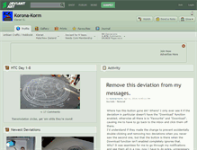 Tablet Screenshot of korona-korm.deviantart.com