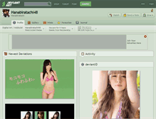 Tablet Screenshot of hanabiratachi48.deviantart.com