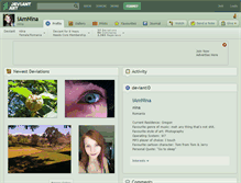 Tablet Screenshot of iamnina.deviantart.com