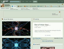 Tablet Screenshot of inklette.deviantart.com