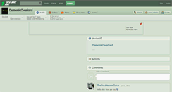 Desktop Screenshot of demonicoverlord.deviantart.com