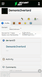 Mobile Screenshot of demonicoverlord.deviantart.com