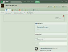 Tablet Screenshot of demonicoverlord.deviantart.com