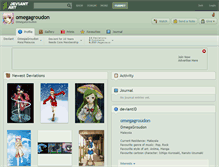 Tablet Screenshot of omegagroudon.deviantart.com
