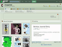 Tablet Screenshot of cheappirate.deviantart.com