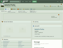 Tablet Screenshot of battleforthesky.deviantart.com