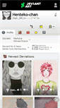 Mobile Screenshot of henteko-chan.deviantart.com