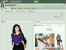 Tablet Screenshot of disturbedduckie.deviantart.com