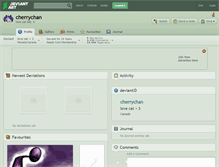 Tablet Screenshot of cherrychan.deviantart.com