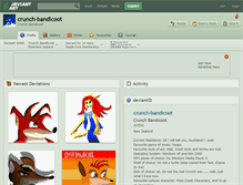 Tablet Screenshot of crunch-bandicoot.deviantart.com