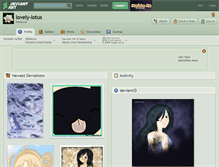 Tablet Screenshot of lovely-lotus.deviantart.com