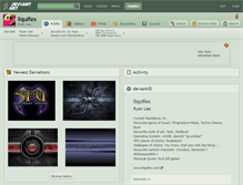 Tablet Screenshot of liquifex.deviantart.com