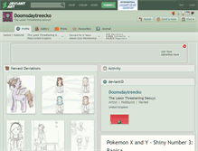 Tablet Screenshot of doomsdaytreecko.deviantart.com