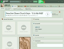 Tablet Screenshot of alain-ch.deviantart.com