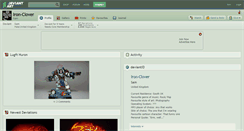 Desktop Screenshot of iron-clover.deviantart.com